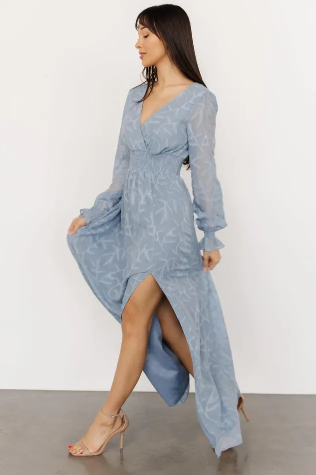 Women Mother Of The Bride Baltic Born Bridget Textured Maxi Dress Light Blue