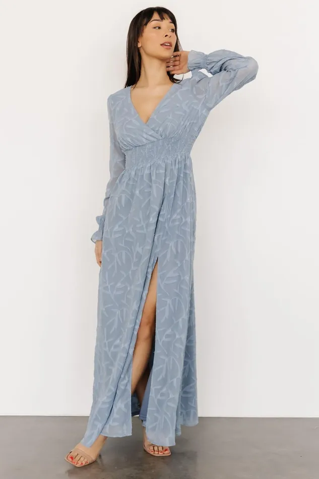 Women Mother Of The Bride Baltic Born Bridget Textured Maxi Dress Light Blue