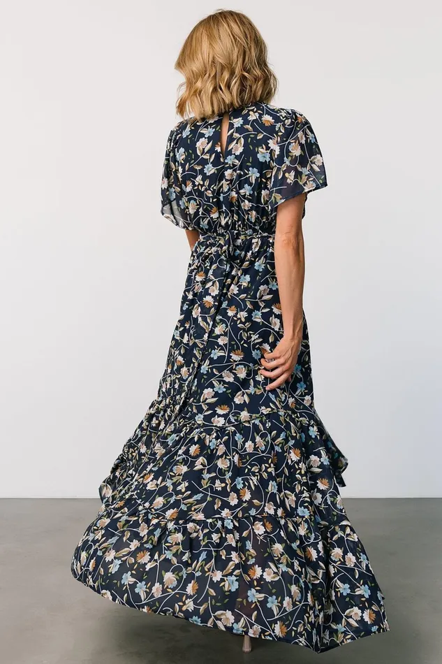 Women Mother Of The Bride Baltic Born Katherine Maxi Dress Dark Blue Floral Women Mother Of The Bride Baltic Born Katherine Maxi Dress Dark Blue Floral