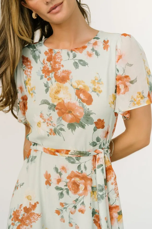 Women Mother Of The Bride Baltic Born Naomi Short Sleeve Maxi Dress Sage Floral Women Mother Of The Bride Baltic Born Naomi Short Sleeve Maxi Dress Sage Floral
