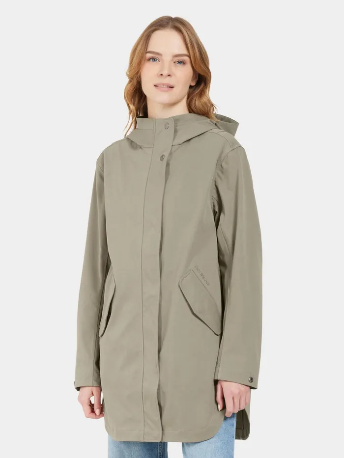 Women Naomi Parka Mistel Green Didriksons Spring Jackets