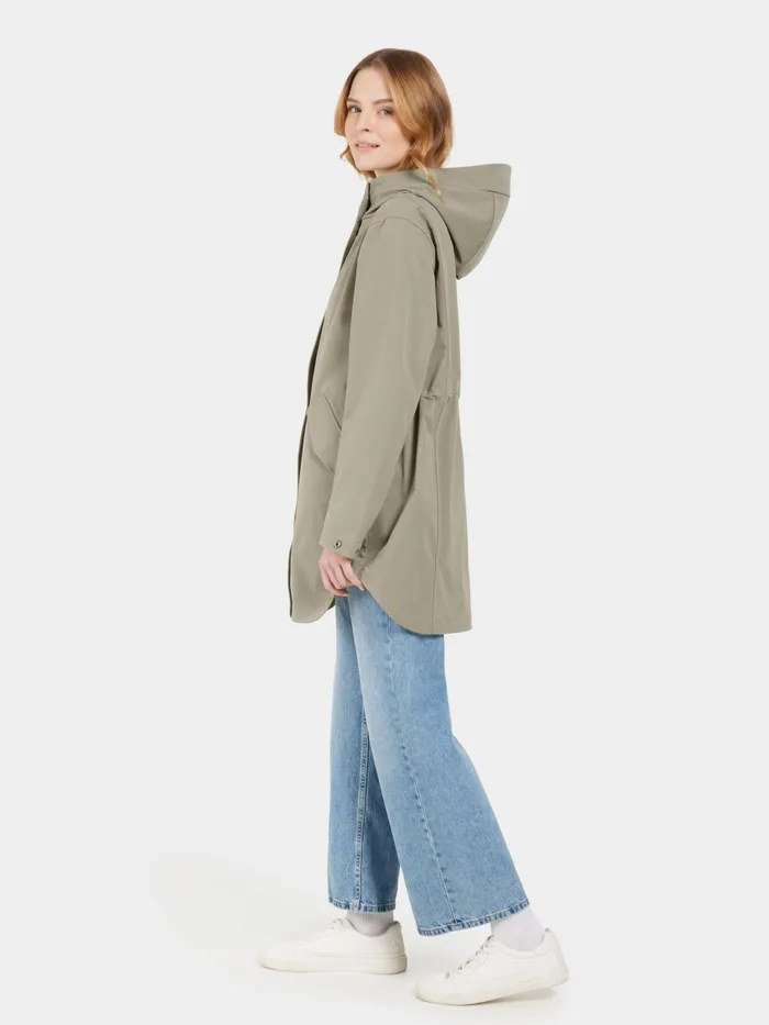 Women Naomi Parka Mistel Green Didriksons Spring Jackets