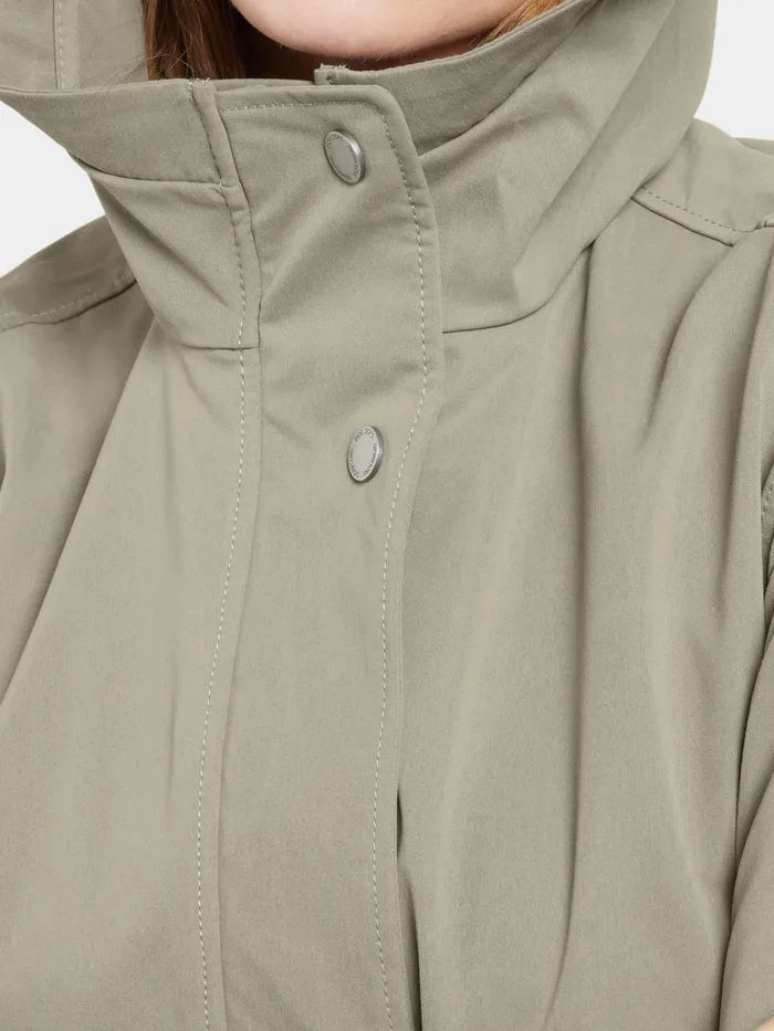 Women Naomi Parka Mistel Green Didriksons Spring Jackets
