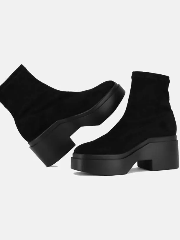 Women NELLE Suede Black Clergerie Ankle Boots