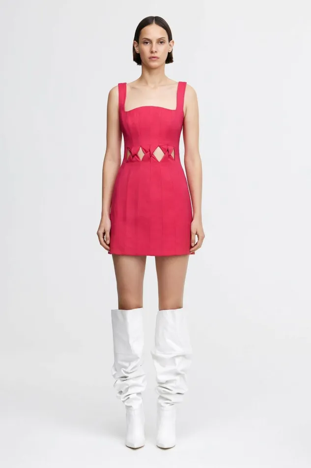 Women NEWBEWICK MINI DRESS Berry Pink Acler Pink Dresses