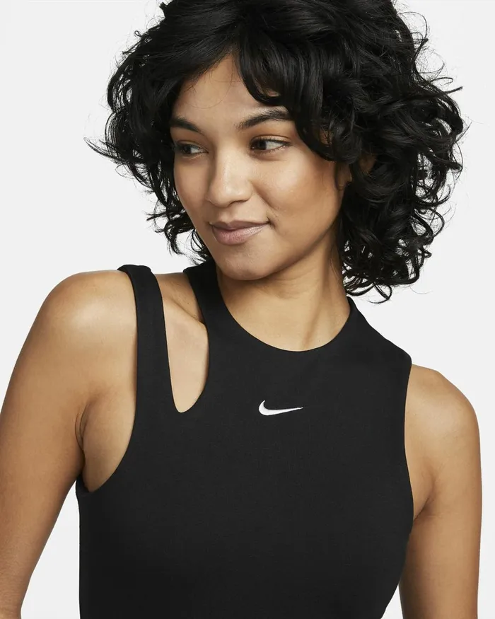 Women Nike All Clothing Sportswear Essential Blackwhite