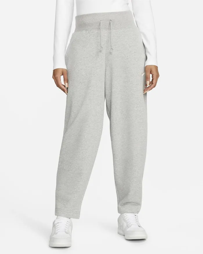 Women Nike All Clothing Sportswear Phoenix Fleece Dark Grey Heathersail