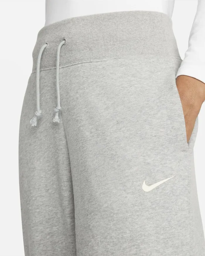 Women Nike All Clothing Sportswear Phoenix Fleece Dark Grey Heathersail