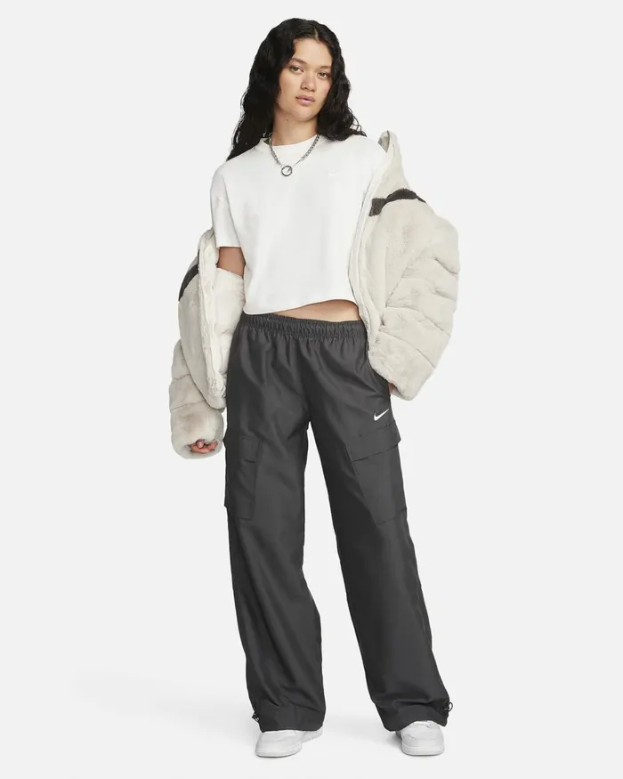 Women Nike Trousers Sportswear Anthracitewhite