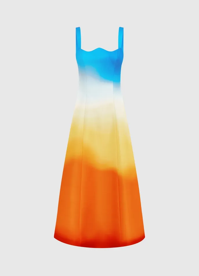 Women Odette Midi Dress 8211 Enigma Dresses and Jumpsuits LEO LIN