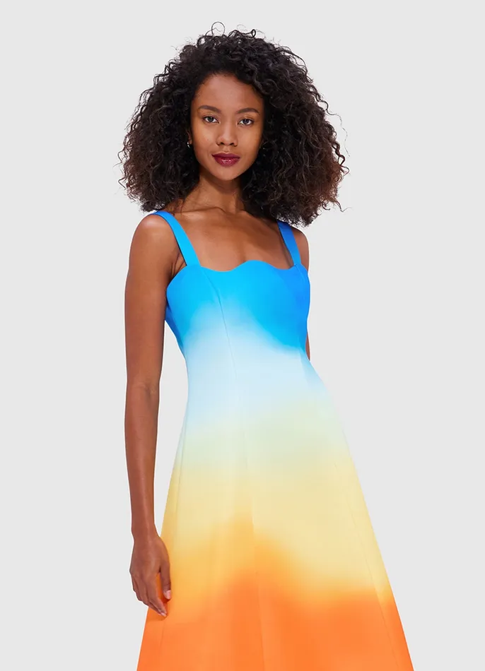 Women Odette Midi Dress 8211 Enigma Dresses and Jumpsuits LEO LIN