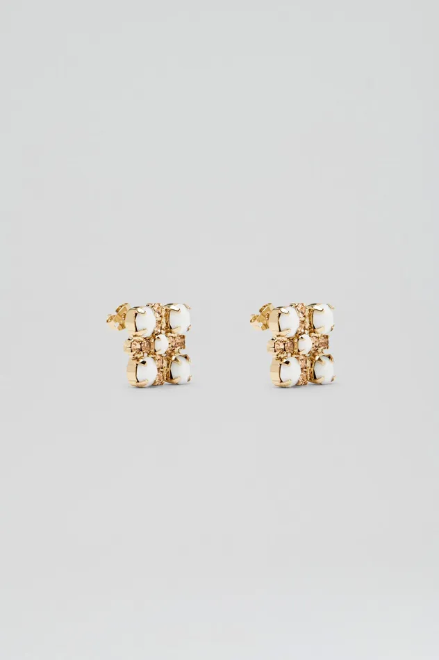 Women OPAL STRASS STUDS CHALK Jewelry Scanlan Theodore Women OPAL STRASS STUDS CHALK Jewelry Scanlan Theodore