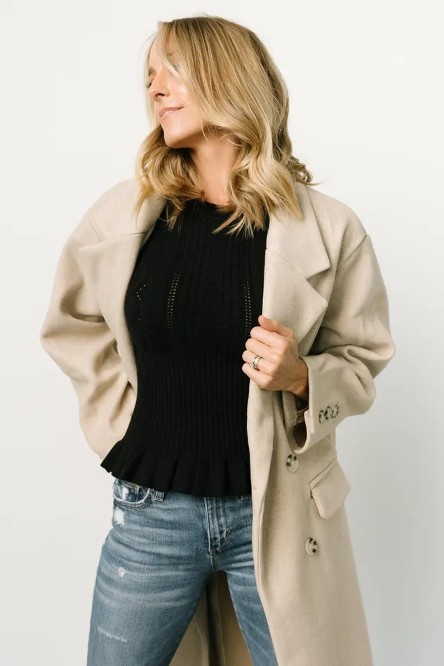 Women Outerwear Baltic Born Anderson Double Breasted Coat Natural Women Outerwear Baltic Born Anderson Double Breasted Coat Natural