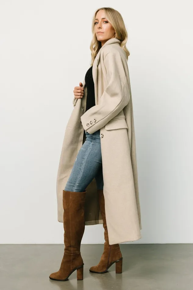 Women Outerwear Baltic Born Anderson Double Breasted Coat Natural Women Outerwear Baltic Born Anderson Double Breasted Coat Natural