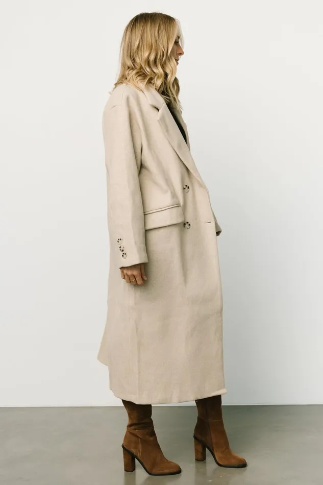 Women Outerwear Baltic Born Anderson Double Breasted Coat Natural Women Outerwear Baltic Born Anderson Double Breasted Coat Natural
