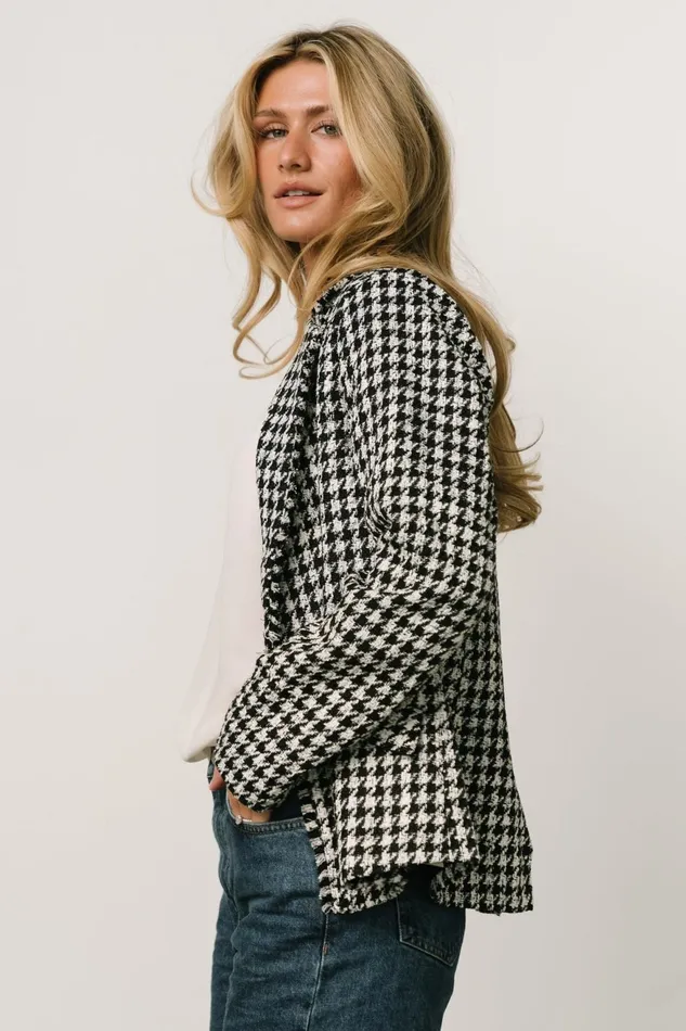 Women Outerwear Baltic Born Ginerva Blazer Black Ivory Women Outerwear Baltic Born Ginerva Blazer Black Ivory