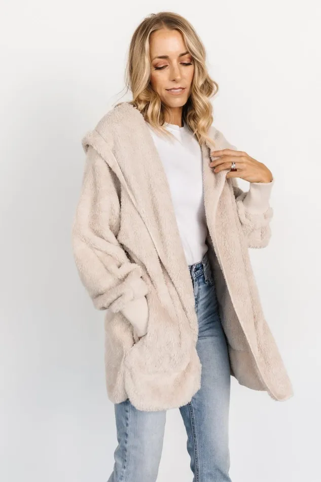 Women Outerwear Baltic Born Melrose Teddy Jacket Oatmeal