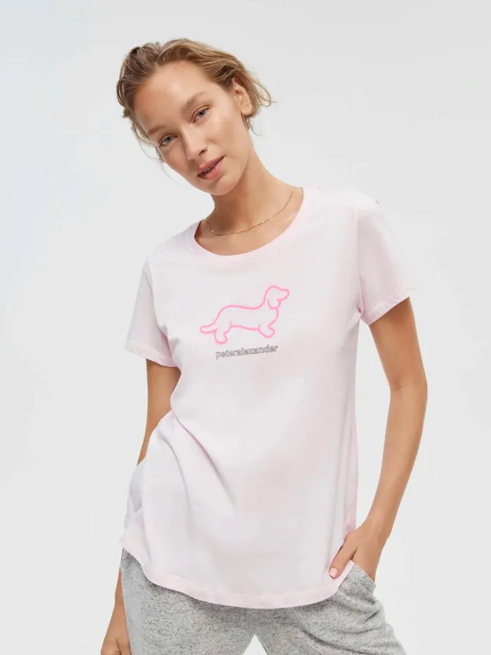 Women PA Classic Penny Tee Navy Peter Alexander Classic Tops