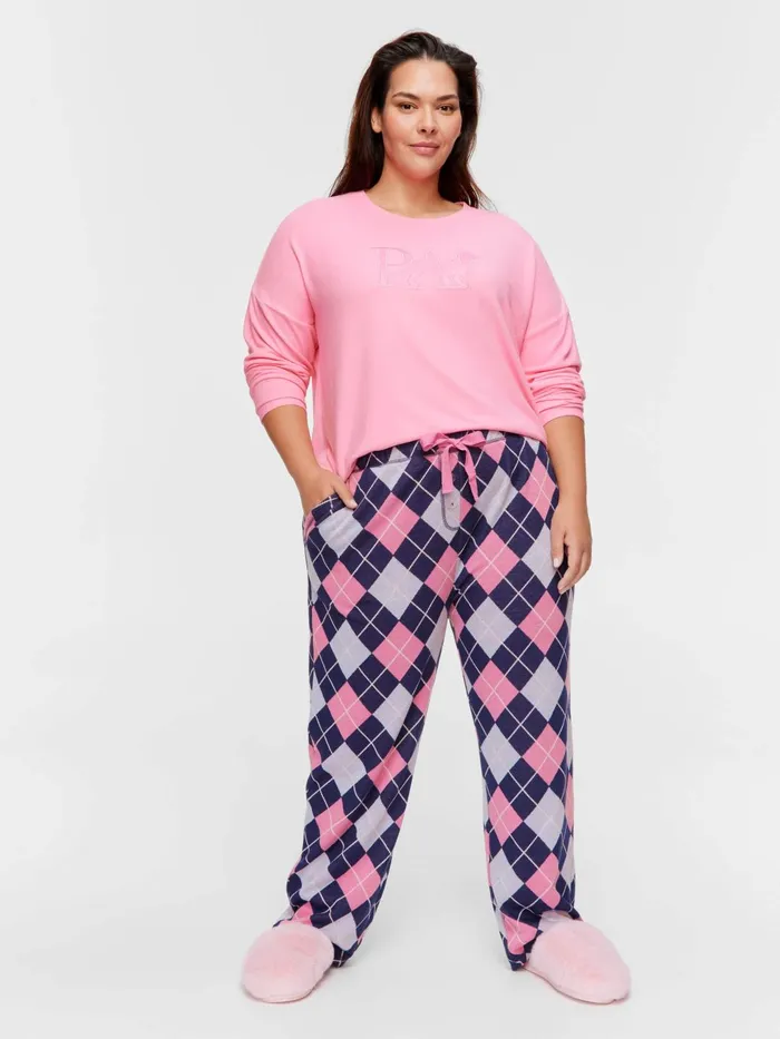 Women PA Plus Argyle Straight Leg Pj Pant Multi Peter Alexander Pants