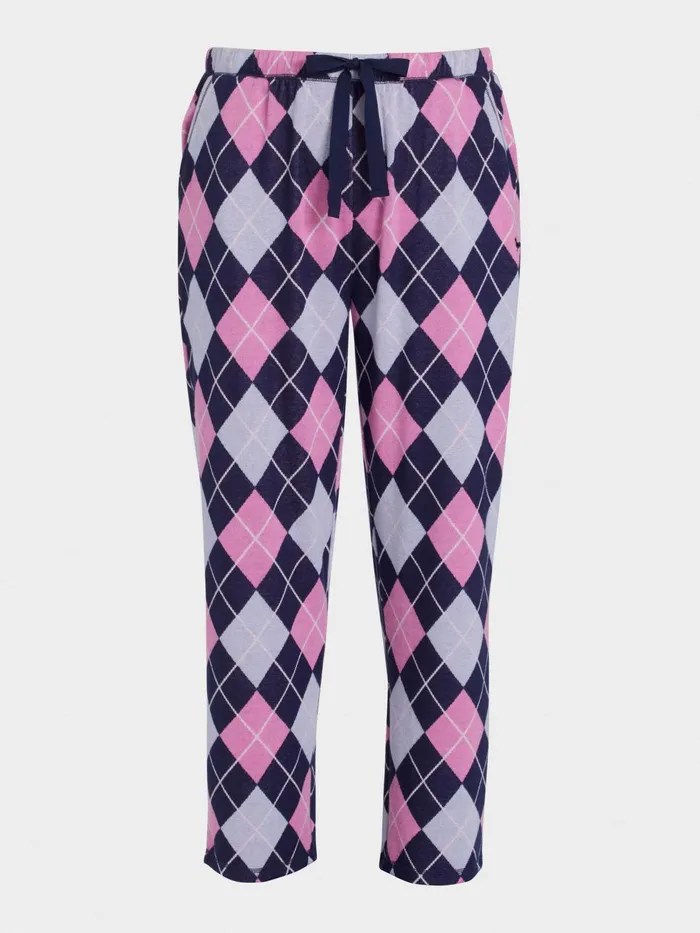 Women PA Plus Argyle Straight Leg Pj Pant Multi Peter Alexander Pants
