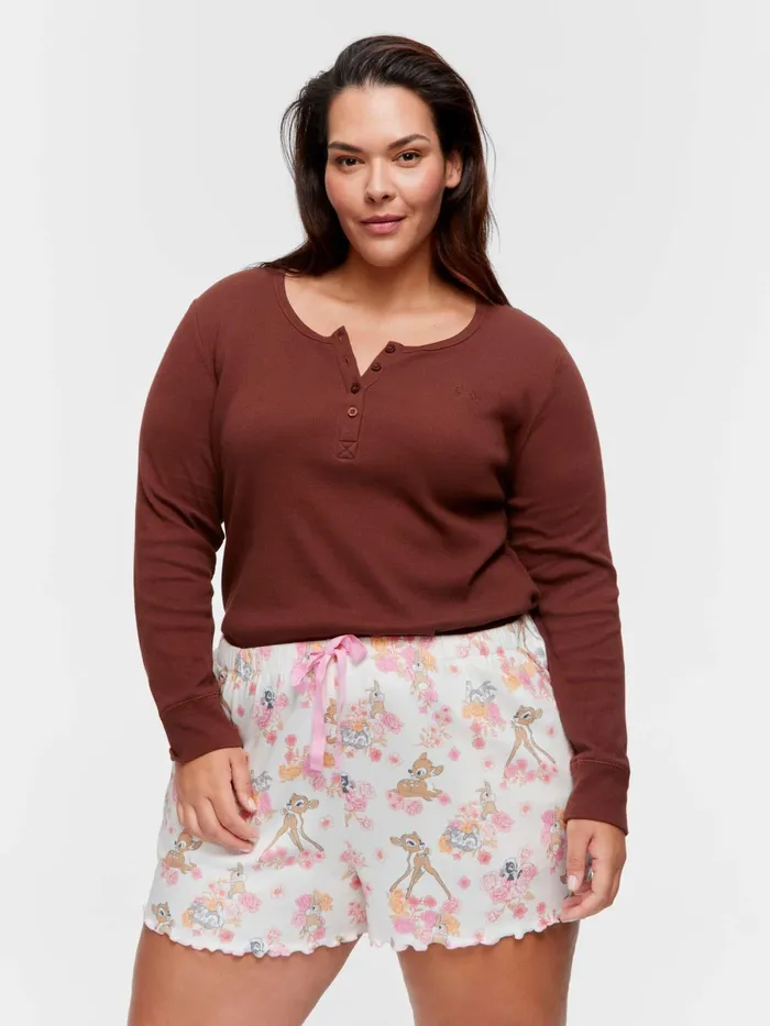 Women PA Plus Bambi Pointelle Mini Short Multi Peter Alexander Online Only Styles Women PA Plus Bambi Pointelle Mini Short Multi Peter Alexander Online Only Styles