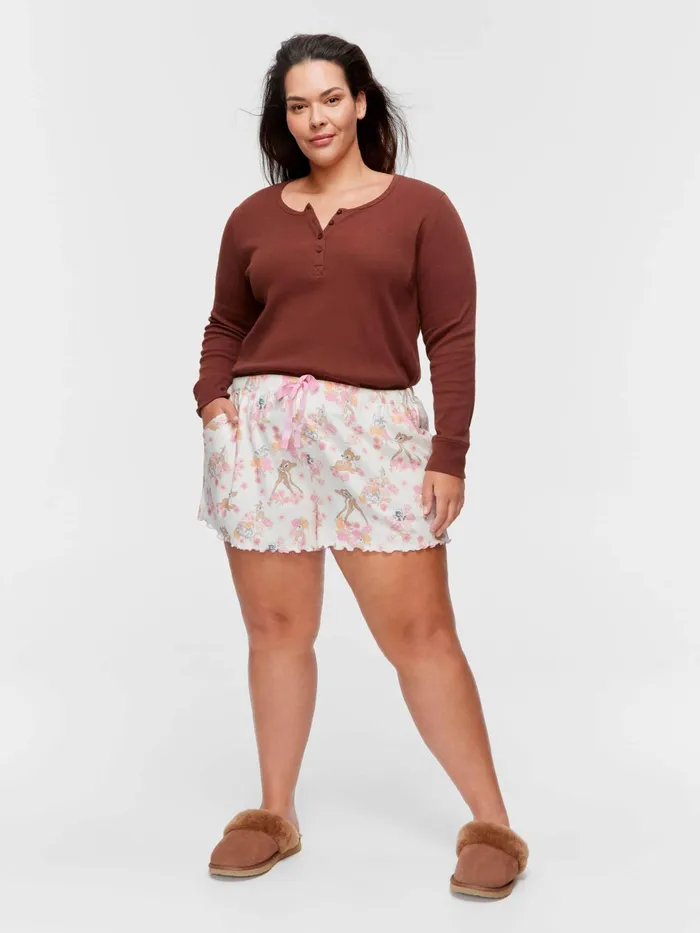 Women PA Plus Bambi Pointelle Mini Short Multi Peter Alexander Online Only Styles