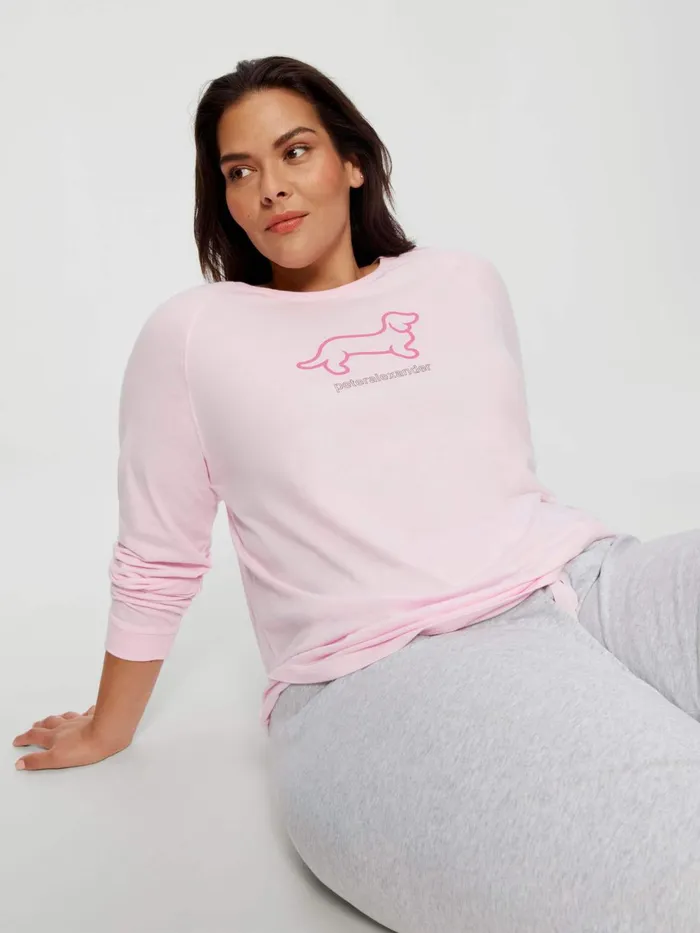 Women PA Plus Classic Long Sleeve Penny Tee Navy Peter Alexander Classic Tops Women PA Plus Classic Long Sleeve Penny Tee Navy Peter Alexander Classic Tops