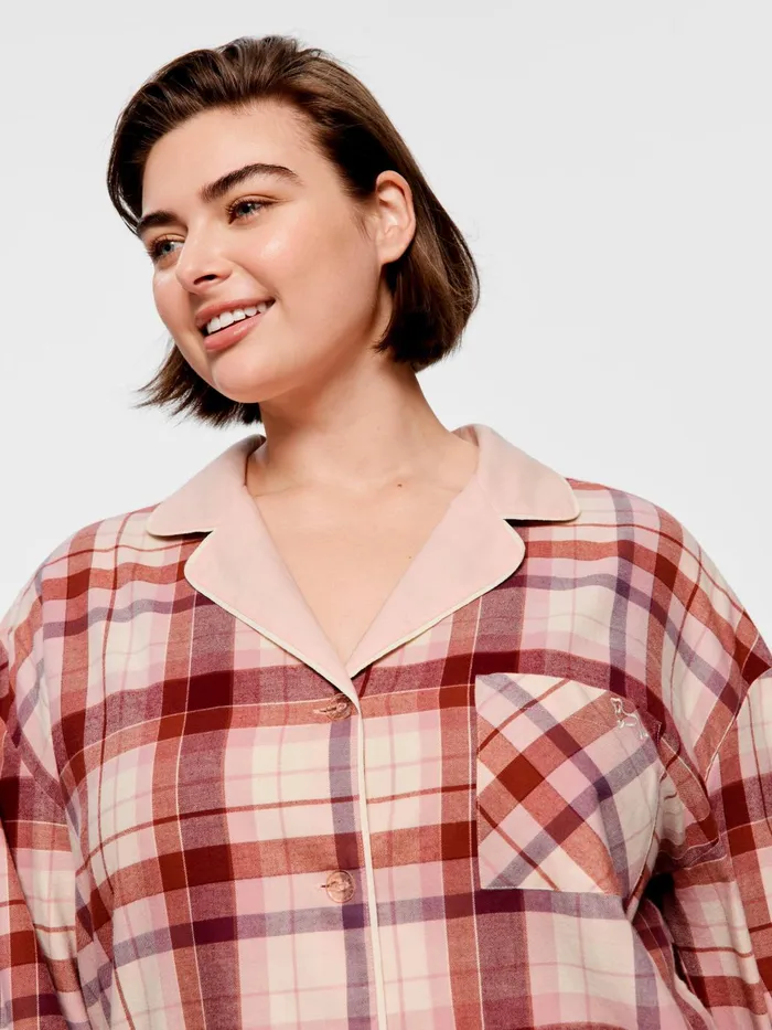 Women PA Plus Cream Check Shirt Multi Peter Alexander Tops