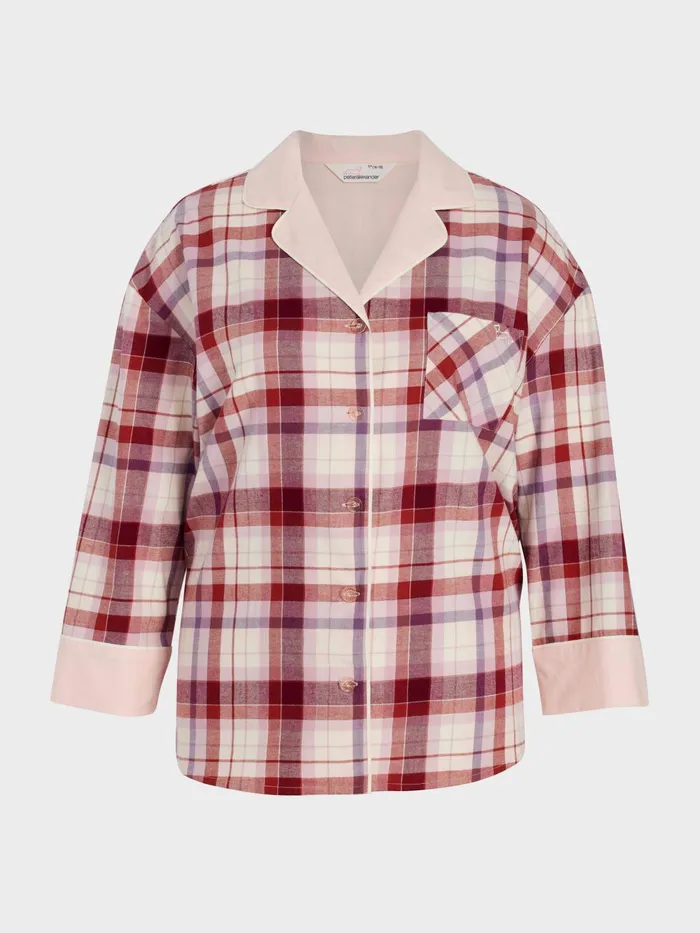 Women PA Plus Cream Check Shirt Multi Peter Alexander Tops