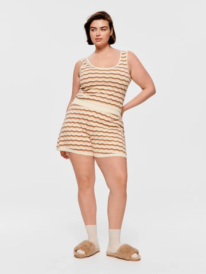Women PA Plus Knit Crop Multi Peter Alexander Tops
