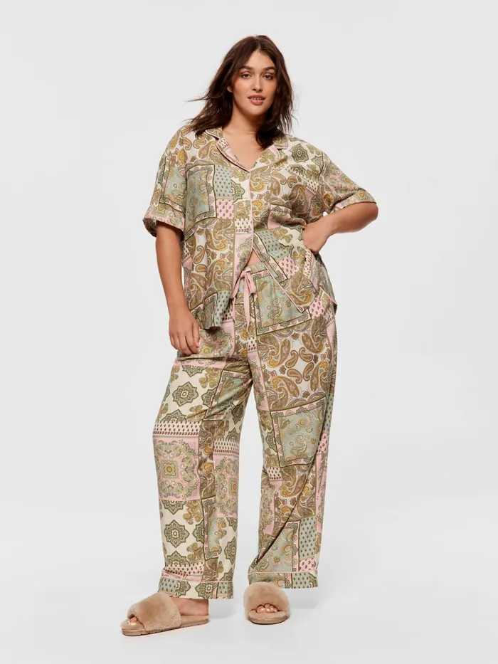 Women PA Plus Paisley Long Wide Leg Pj Pant Multi Peter Alexander Pants