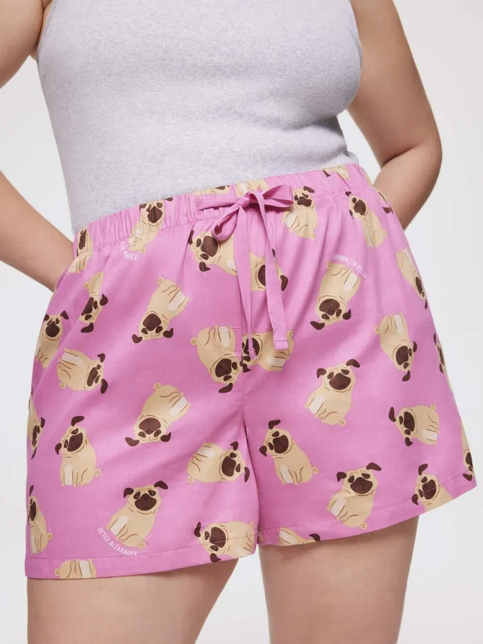 Women PA Plus Pug Short Multi Peter Alexander Shorts