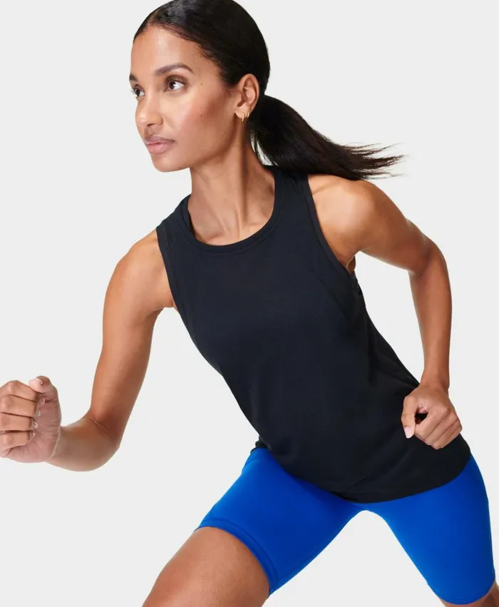 Women Pacesetter Running Vest Black Sweaty Betty Vest Tops