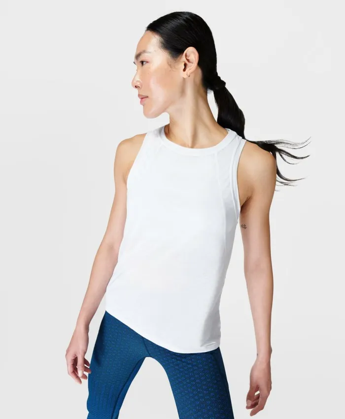 Women Pacesetter Running Vest White Sweaty Betty Vest Tops
