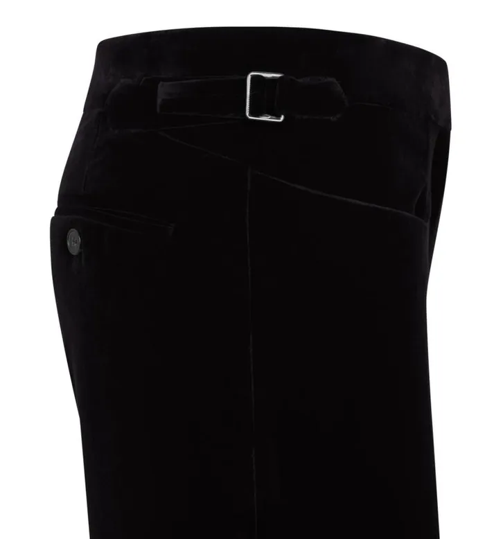 Women Pants and Shorts Tom Ford Cotton Velvet Wide Leg Pants Black Women Pants and Shorts Tom Ford Cotton Velvet Wide Leg Pants Black