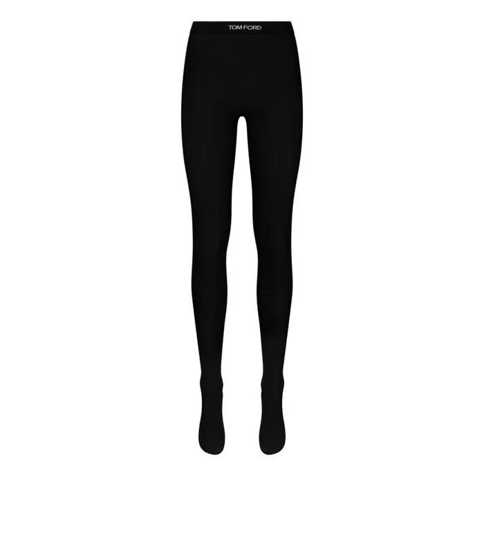 Women Pants and Shorts Tom Ford Stretch Lycra Leggings Black