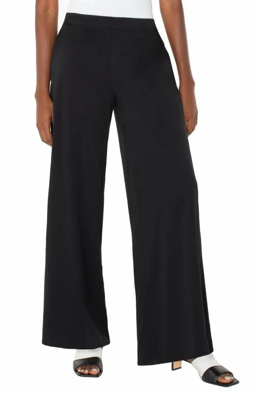 Women Pants Liverpool Los Angeles Pullon Palazzo Pant Black