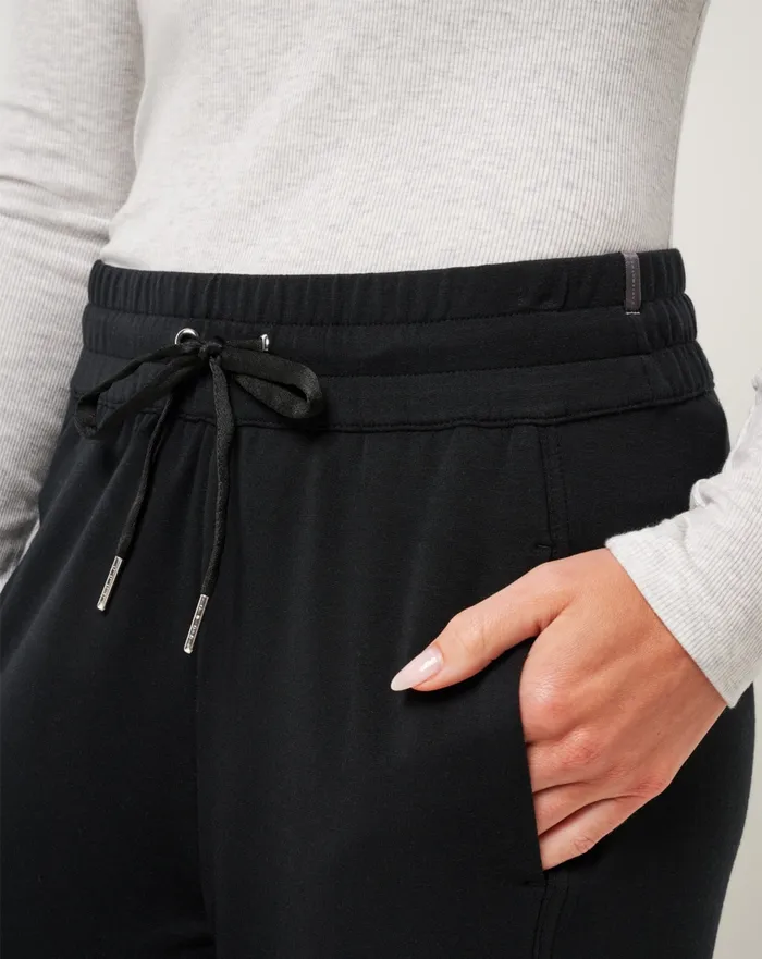 Women Pants TravisMathew CLOUD TERRY WIDE LEG PANT Black