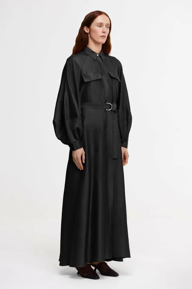 Women PENNARLY MIDI DRESS Charcoal Acler Maxi Dresses