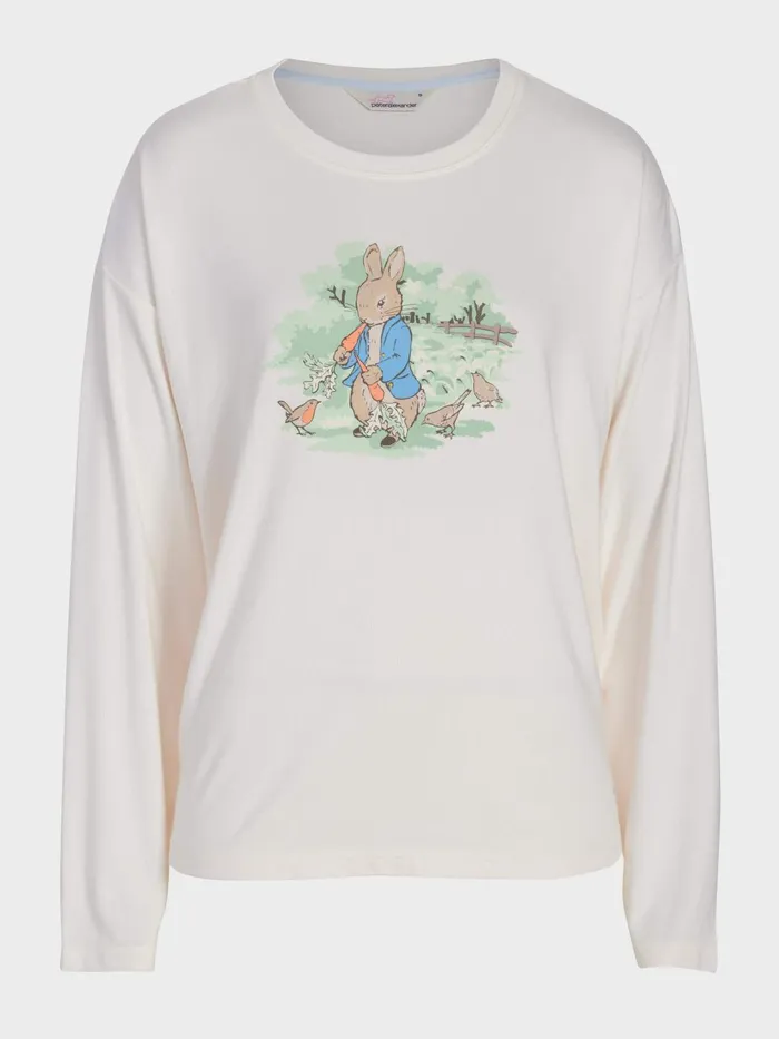 Women Peter Rabbit Plush Long Sleeve Top Pink Peter Alexander Tops