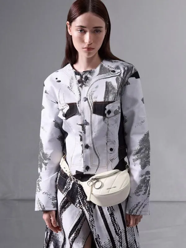 Women Philomena HalfMoon Crossbody Bag 8211 Cream CHARLES and KEITH Crossbody Bags