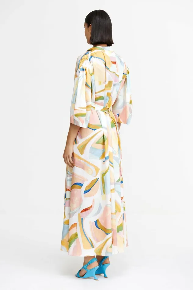 Women POSTHILL MIDI DRESS Cubist Canyon Acler Midi Dresses