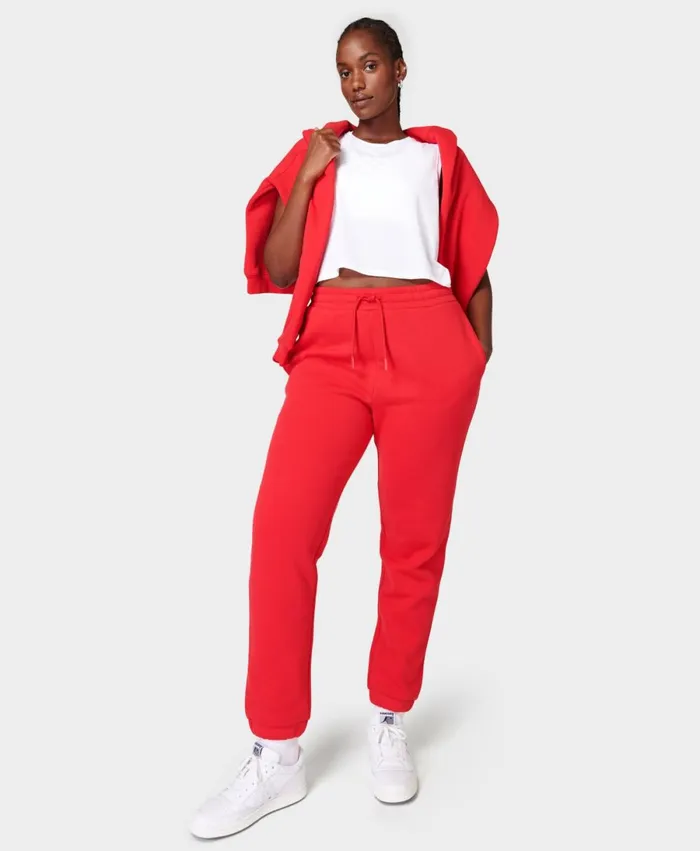 Women Powerhouse Jogger Vivid Red Sweaty Betty Trousers