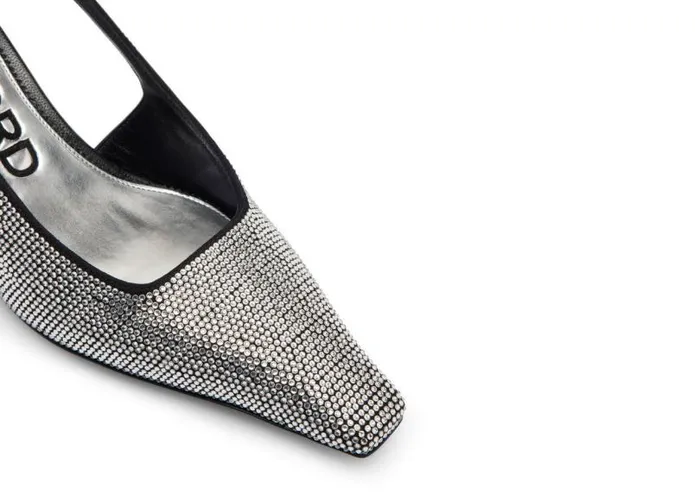 Women Pumps Tom Ford Crystal Stone Bejewelled Slingback Crystal Women Pumps Tom Ford Crystal Stone Bejewelled Slingback Crystal