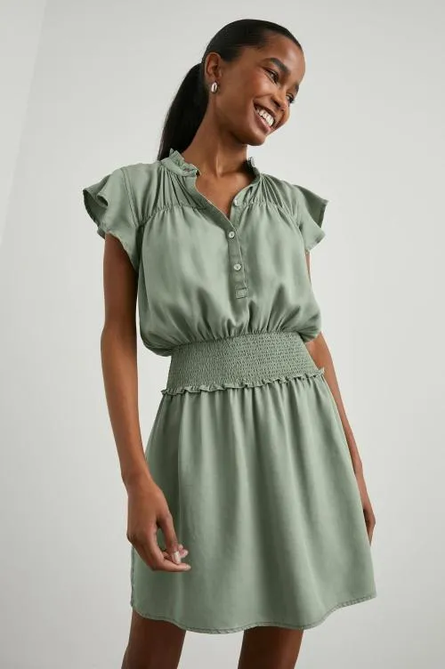 Women Rails Dresses and Rompers Amina Dress Sage Denim
