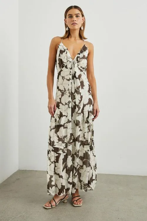 Women Rails Dresses and Rompers Boa Dress Mocha Floral Women Rails Dresses and Rompers Boa Dress Mocha Floral