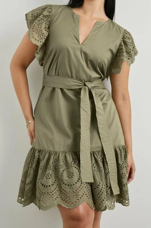 Women Rails Dresses and Rompers Darlene Dress Canteen Eyelet Women Rails Dresses and Rompers Darlene Dress Canteen Eyelet