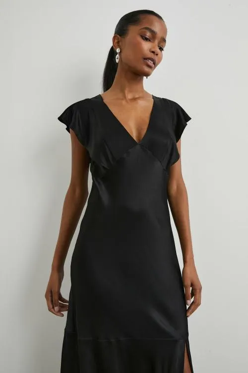 Women Rails Dresses and Rompers Dina Dress Black Women Rails Dresses and Rompers Dina Dress Black