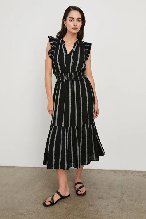 Women Rails Dresses and Rompers Garden Dress Ash Leno Stripe Women Rails Dresses and Rompers Garden Dress Ash Leno Stripe