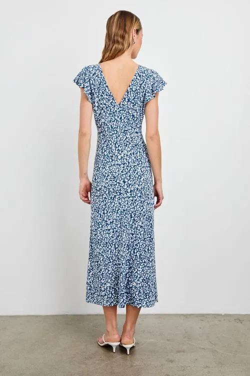 Women Rails Dresses and Rompers Kenz Dress Blue Mixed Cheetah Women Rails Dresses and Rompers Kenz Dress Blue Mixed Cheetah
